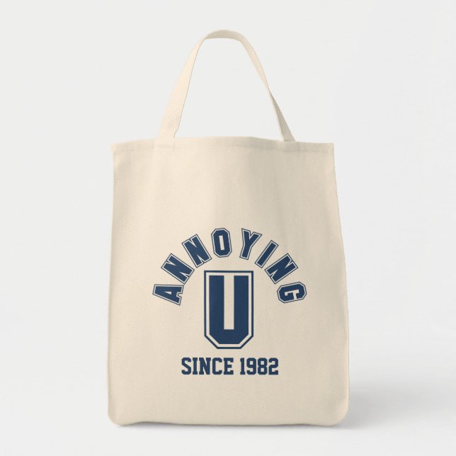 Tote Bag Drôle Anniversaire Ton Sac, Bleu (Devant)