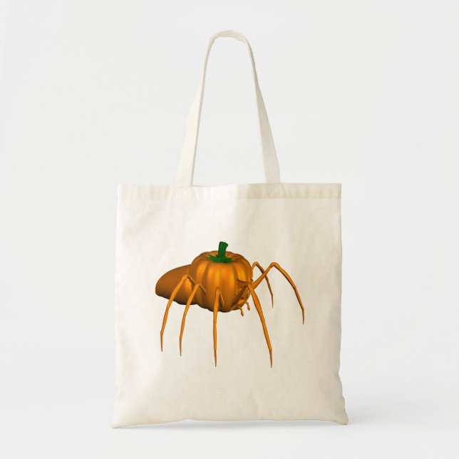 Tote Bag Drôle Araignée d'Halloween (Devant)