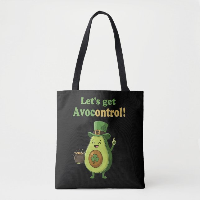 Tote Bag Drôle "Avocontrol" Saint-Patrick Avocat (Devant)