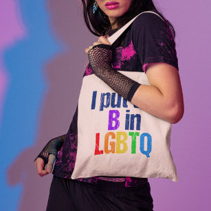 Tote Bag Drôle Bisexuel LGBTQ Humour arc-en-ciel