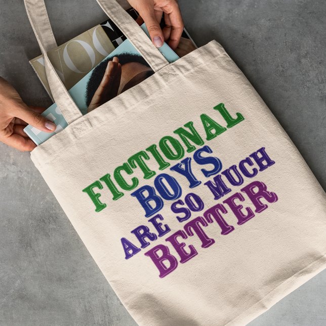 Tote Bag Drôle Bookworm Fictional Boys Sont Tant Mieux (Créateur téléchargé)