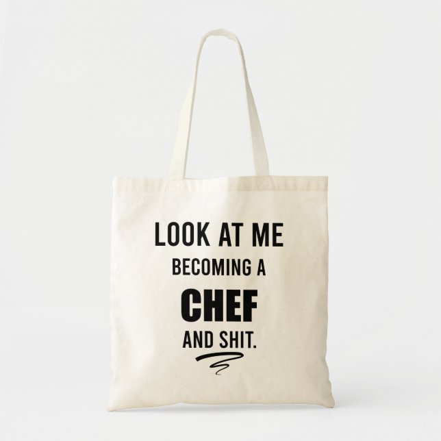 Tote Bag Drôle cadeau de Cuisine pour Chef Drôle Chef (Devant)