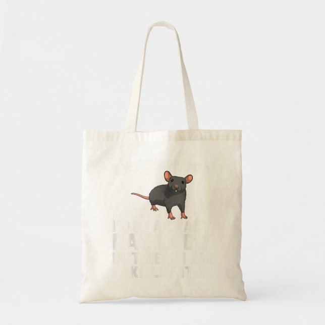 Tote Bag Drôle Cadeau Rat Pour Femmes Mama Street Souris Pe (Devant)