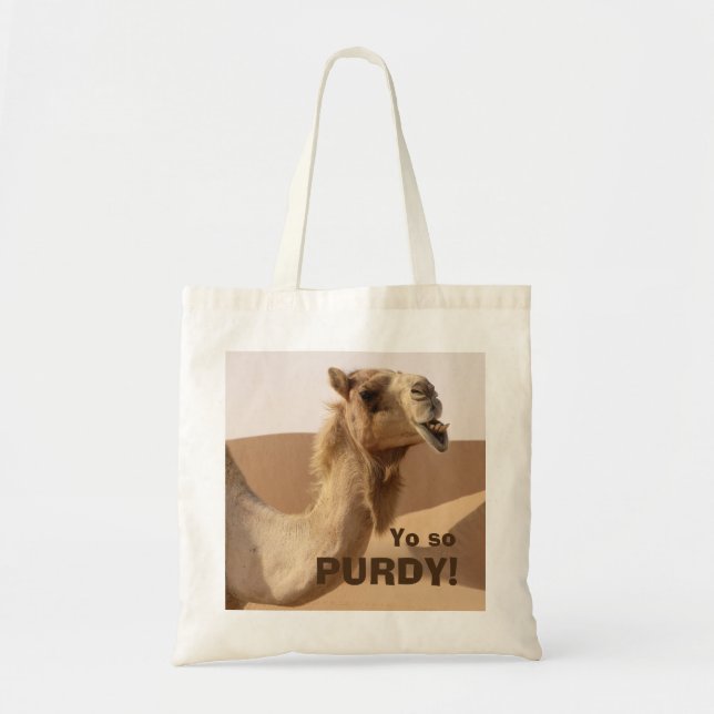Tote Bag Drôle Camel Purdy Photo (Devant)