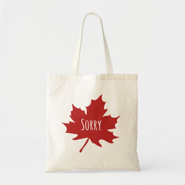 Tote Bag Drôle Canadien (Devant)