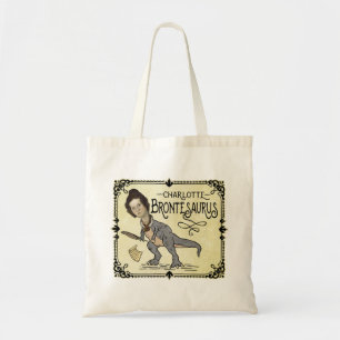Tote Bag Drôle Charlotte Bronte Saurus Dinosaur Lecteur de
