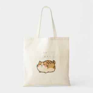 Tote Bag Drôle Chat Lazy - Je le ferai demain
