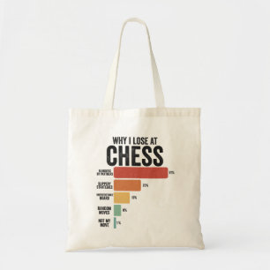 Tote Bag Drôle Chess Sport Pourquoi Je Perds À Chess Game R