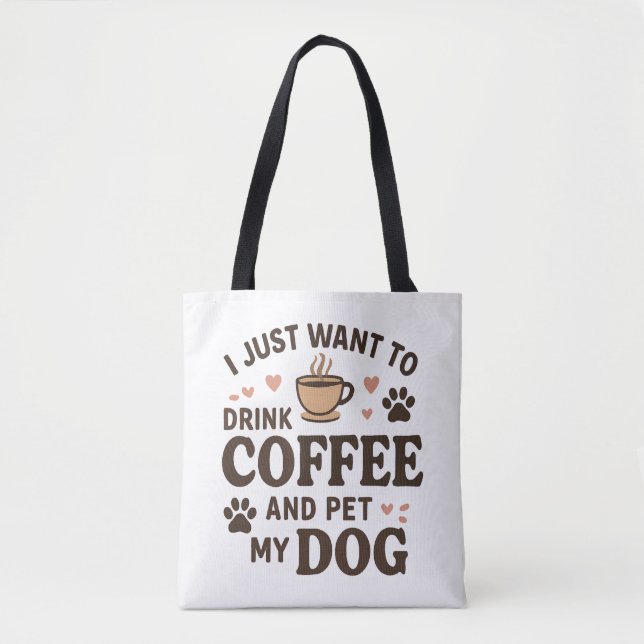 Tote Bag Drôle chien amoureux Mug Chien Maman Chien Papa (Devant)