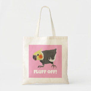 Tote Bag Drôle Colère Normal Gris Cockatiel Fluff Off
