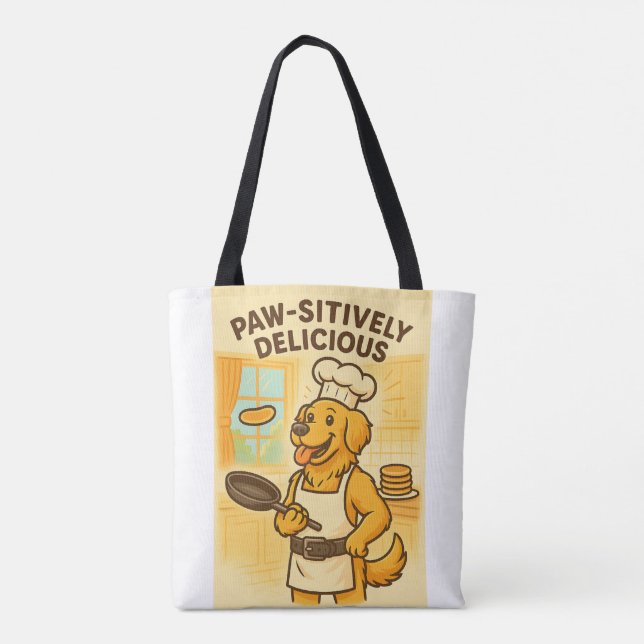 Tote Bag Drôle Cuisine chien (Dos)
