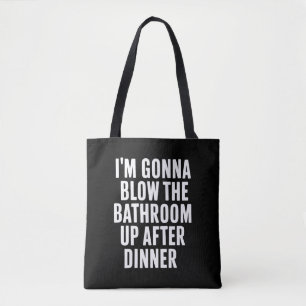 Tote Bag Drôle de coup de humour de salle de bain inappropr