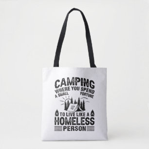 Tote Bag Drôle de dire de camping
