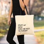 Tote Bag Drôle de la typographie moderne minimaliste<br><div class="desc">Ce grand sac fourre-tout est un accessoire élégant et fonctionnel qui combine le meilleur des deux mondes : une typographie ludique et ludique avec un design minimaliste qui le rend polyvalent et facile à porter avec n'importe quelle tenue et ajoute une touche de sophistication et d'élégance à l'ensemble. Le design...</div>