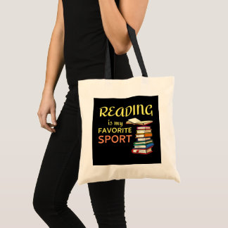 Tote Bag Drôle de lecture sport word art