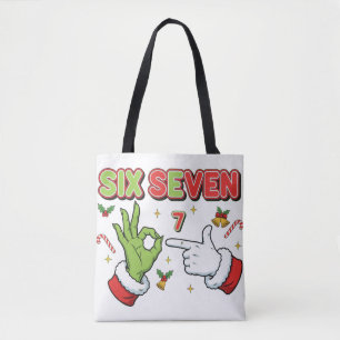 Tote Bag Drôle de Noël Six Sept Monstre de Fêtes