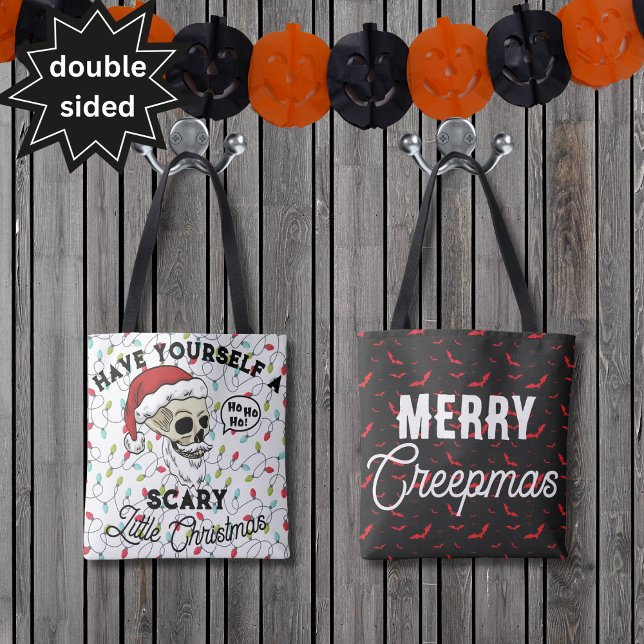 Tote Bag Drôle de petit Noël qui fait peur (Créateur téléchargé)