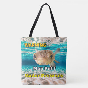 Tote Bag Drôle de Poisson-Globe Avis : Peut Gonfler sous Pr