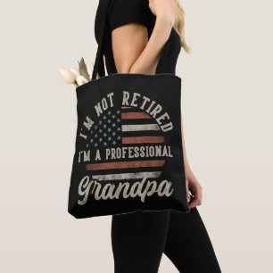 Tote Bag Drôle de retraite "Je suis un grand-père professio