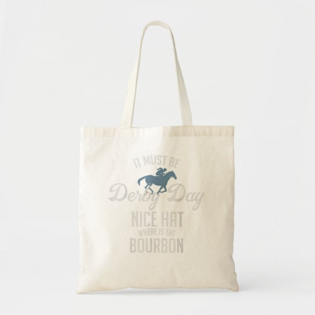 Tote Bag Drôle Derby Day et jupes à la menthe, Kentucky hor (Devant)