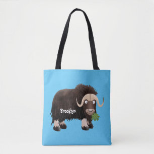 Tote Bag Drôle dessin animé de boeuf musqué
