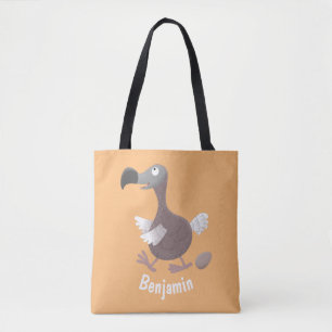Tote Bag Drôle dessin animé d'oiseau de dodo