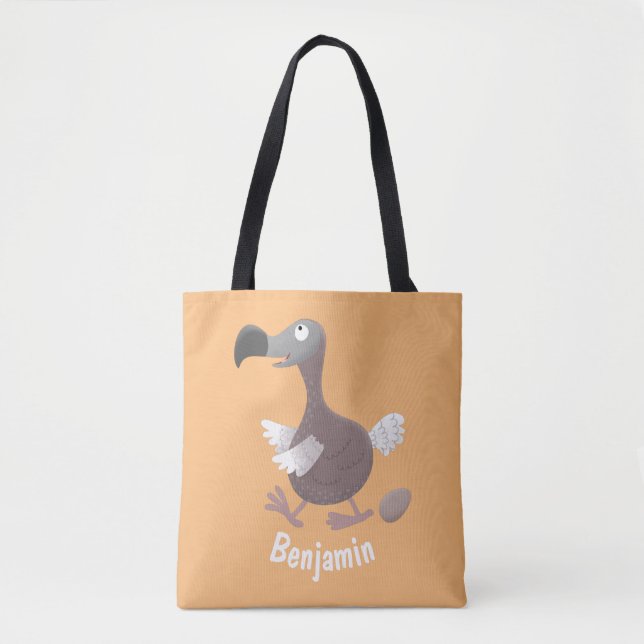 Tote Bag Drôle dessin animé d'oiseau de dodo (Devant)