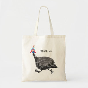 Tote Bag Drôle dessin animé d'oiseau de Guineafowl