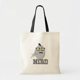 Tote Bag Drôle d'oiseau nerd avec des lunettes Geek de pu