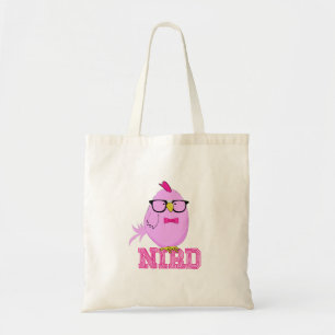 Tote Bag Drôle d'oiseau nerd avec des lunettes Geek de pu