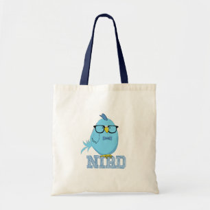 Tote Bag Drôle d'oiseau nerd avec des lunettes Geek pun a