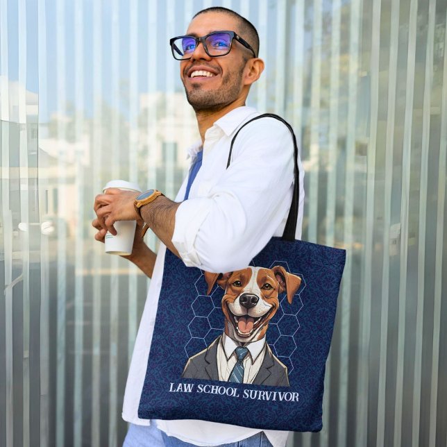 Tote Bag Drôle don de chien pour l'application de la loi de (Funny Dog Gifts for Law Student Lawyer Enforcement)