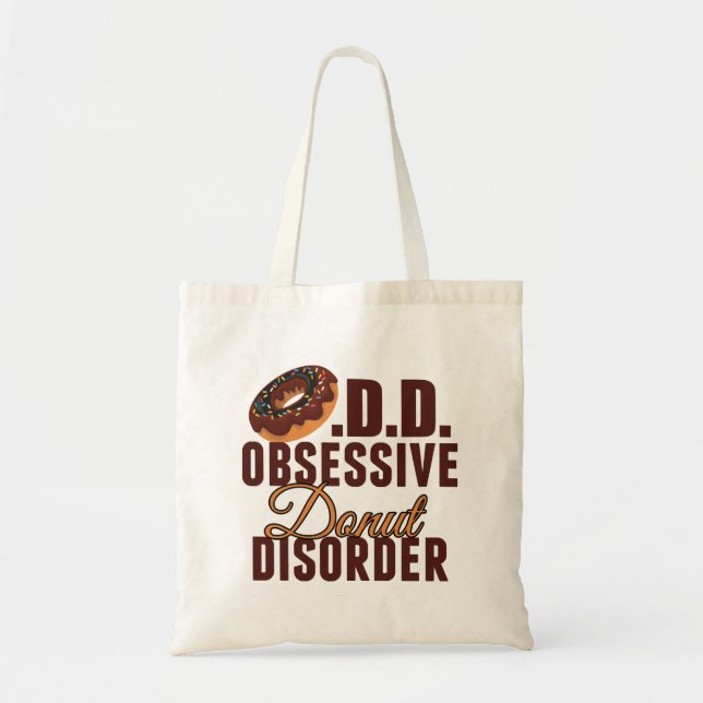 Tote Bag Drôle Donut (Devant)