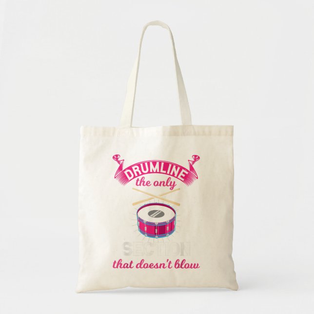 Tote Bag Drôle Drummer Music Band Percussion Drumming Drumm (Devant)