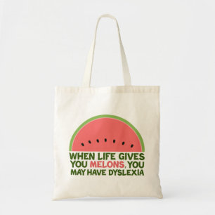 Tote Bag Drôle Dyslexie Citation Dyslexique Humour Waterme
