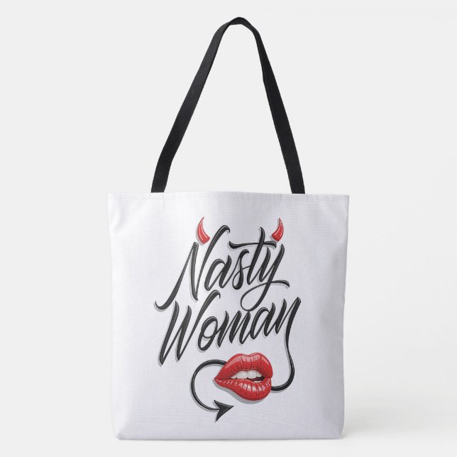 Tote Bag Drôle "Femme méchante" (Devant)