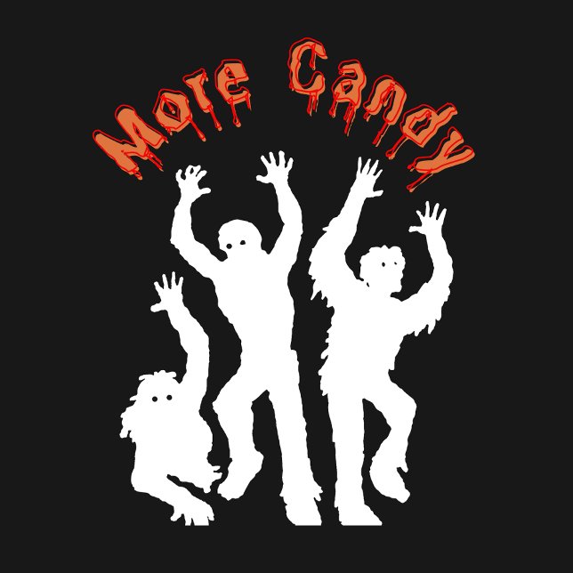 Tote Bag Drôle Halloween Candy Zombies (Créateur téléchargé)