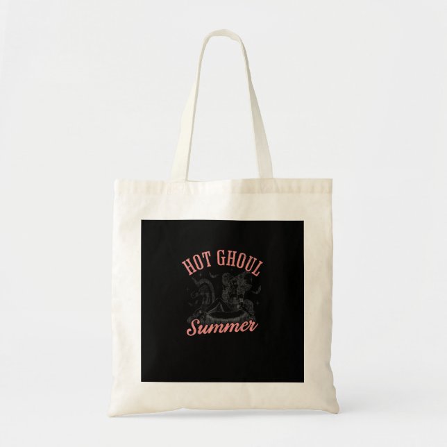 Tote Bag Drôle Halloween Hot Ghoul été été été été entre (Devant)