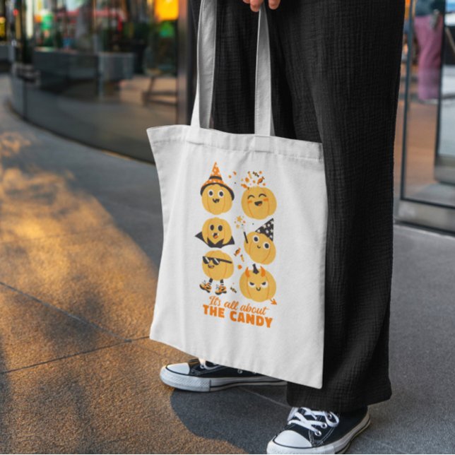Tote Bag Drôle Halloween Jack O Lanterns Lule (Créateur téléchargé)