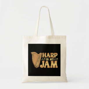 Tote Bag Drôle Harp Player Est Mon Jam Harpist Musicien Mus
