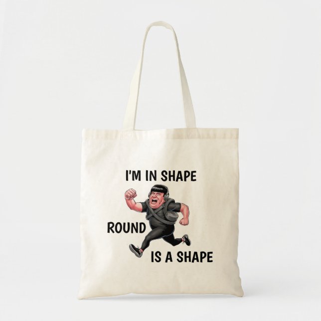 Tote Bag Drôle homme de course (Devant)