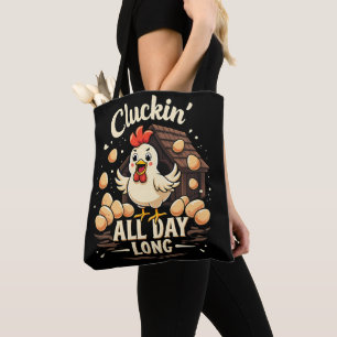 Tote Bag Drôle Humour de poulet Rustique vie agricole Jeu d