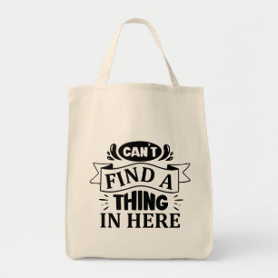Tote Bag Drôle Impossible de trouver quelque chose ici typo