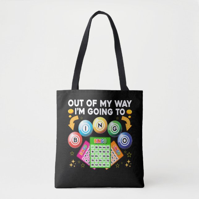 Tote Bag Drôle Joueur de Bingo (Devant)