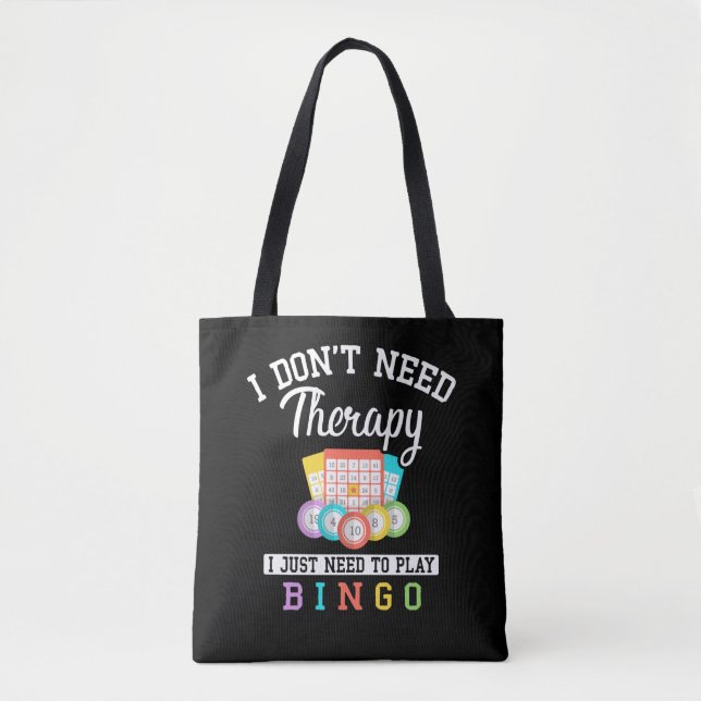 Tote Bag Drôle Joueur de Bingo Plaisanter (Devant)