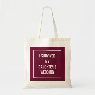 Tote Bag Drôle Mère de l'épouse Citation   Merlot rouge