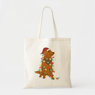 Tote Bag Drôle mignon chien de Noël