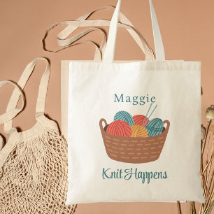 Tote Bag Drôle Mignon Tricot Survient Tricot