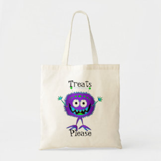 Tote Bag Drôle, Monstre, Halloween "Des friandises s'il vou