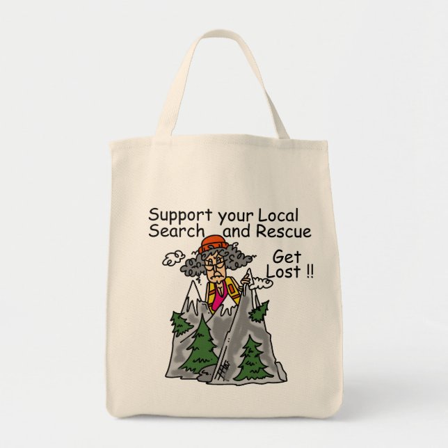 Tote Bag Drôle obtenez perdu (Devant)